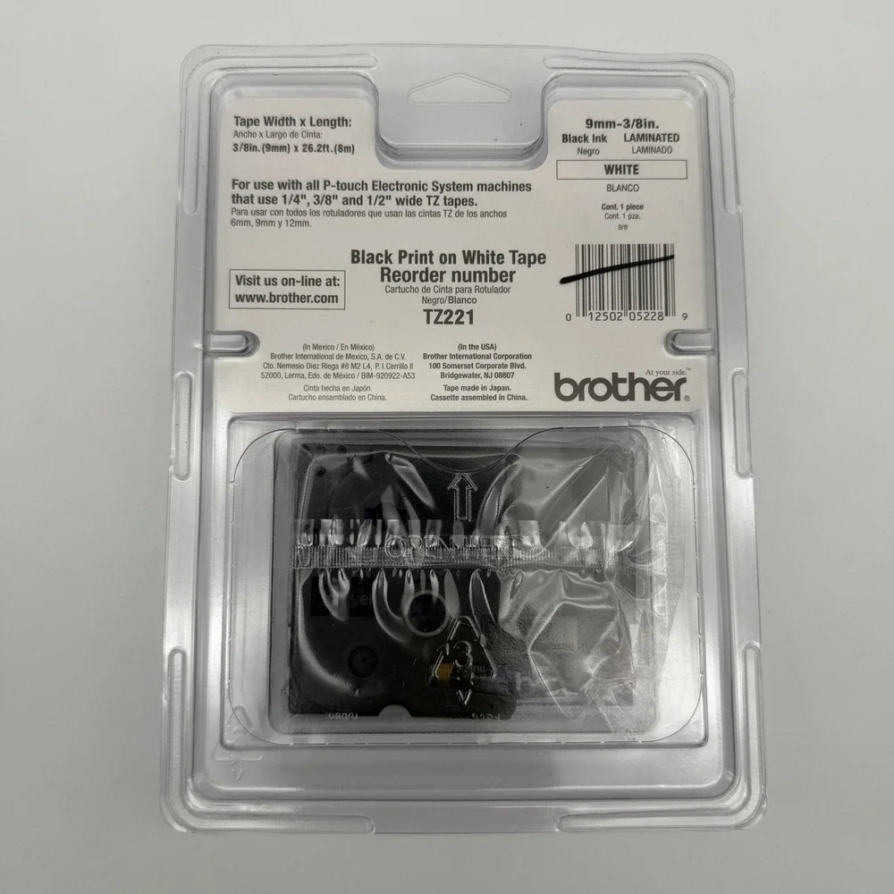 (Lot Of 3) Brother P-Touch Label Maker Tape - TZ131, TZ221, TZ232